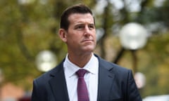 Ben Roberts-Smith leaves the Federal Court of Australia in Sydney