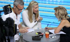 Mark Foster, Rebecca Adlington and Helen Skelton