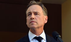 Australia’s health minister Greg Hunt