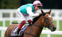 Frankie Dettori celebrates after victory on Enable in the King George VI and Queen Elizabeth Stakes at Ascot.