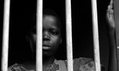 Betty Apio, child abductee, looks out from the War Child rehabilitation centre in Uganda in 2004