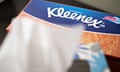 In an emailed statement, Kimberly-Clark, Kleenex’s parent company, denied responsibility for the pollution.