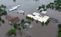 Flooding in Rock Valley, Iowa<br>A drone view shows a flooded area following heavy rainfall in Rock Valley, Iowa, U.S. June 22, 2024, in this still image obtained from a social media video. Chris VB/via REUTERS THIS IMAGE HAS BEEN SUPPLIED BY A THIRD PARTY. MANDATORY CREDIT. NO RESALES. NO ARCHIVES.