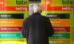 A Tote betting shop at Lingfield Park racecourse in Surrey. 