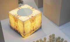 Model of the cube, lit up