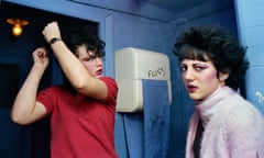Shelley Spencer (left) and Di Sage in the toilets at the White Swan, Crystal Palace