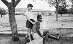 A farmer’s son with his nursemaid, Heimweeberg, Nietverdiend, Western Transvaal