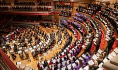 Stirring … the crammed auditorium of Symphony Hall, Birmingham.