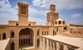 The town of Aberkooh and its recently restored palace. Iran.