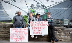 Protesters campaign against the sell off of St Pauls estate