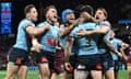 NSW players celebrate Bradman Best’s try