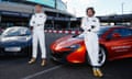 Jenson Button, left, says he enjoys working alongside Fernando Alonso, right, at McLaren. ‘Because of our experience they listen to us and we help develop the car,’ Button says.