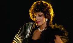 ‘She tore it up’ ... Joan Collins on a Dynasty photoshoot in 1985.