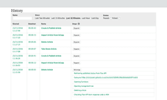 Production monitoring screenshot