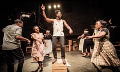 Devon Harrison, Caroline Modiba, Deborah Aloba, Andrew Clarke, Aivale Cole and Grace Nyandoro in Treemonisha.