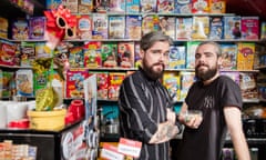 Gary and Alan Keery, identical twins who own and run the Cereal Killer Cafe in Brick Lane