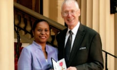 Richard Hyde receiving his OBE