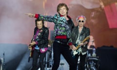 The Rolling Stones performing in Paris last year.