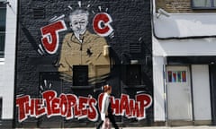 A Jeremy Corbyn mural in Camden, London.