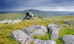 Granite boulders on Bodmin moor, Cornwall