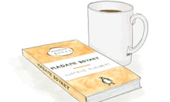 Madame Bovary book and mug of cold chocolate illustration