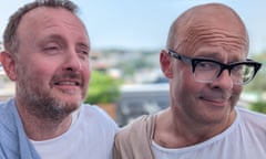 ‘When it comes to sightseeing, I can’t be arsed’ … Chris McCausland with Harry Hill in Wonders of the World I Can’t See.