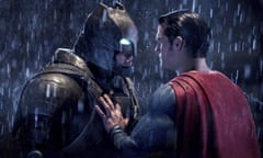 This image released by Warner Bros. Pictures shows Ben Affleck, left, and Henry Cavill in a scene from, “Batman v Superman: Dawn of Justice.” The film received eight nominations for the 37th annual Razzie Awards, including one for worst worst picture. The awards will be announced on Feb. 25. (Clay Enos/Warner Bros. Pictures via AP)