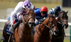 Kevin Manning and Poetic Flare had just enough to hold off the rest in the 2,000 Guineas at Newmarket