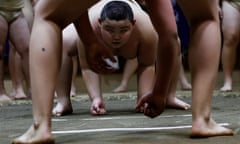 Kyuta Kumagai trains at Komatsuryu Sumo Club in Tokyo.