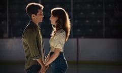 Hello Goodbye And Everything In Between<br>HELLO, GOODBYE, AND EVERYTHING IN BETWEEN(2022) Jordan Fisher as Aiden and Talia Ryder as Clare. Cr: Katie Yu/NETFLIX