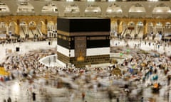 The Grand Mosque during the annual haj pilgrimage, in the holy city of Mecca, Saudi Arabia.