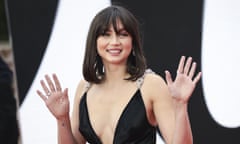 Ana de Armas poses for photographers upon arrival for the World premiere of the new film from the James Bond franchise 'No Time To Die', in London Tuesday, Sept. 28, 2021. (Photo by Vianney Le Caer/Invision/AP)