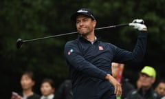 Adam Scott in action at the Sheshan International Golf Club in Shanghai