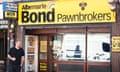 A member of Albemarle & Bond staff outside the pawnbroker’s Oxford HQ