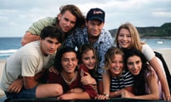 The cast of Heartbreak High in the 1990s