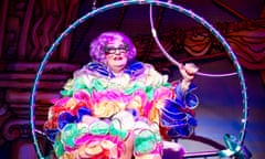 Barry Humphries as Dame Edna Everage in Dick Whittington, New Wimbledon Theatre, 2011