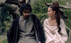 Dev Patel and Alicia Vikander in The Green Knight.