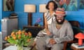 ‘Lean into what’s in your heart’: Danielle and Curtis Taylor in their bold living room.