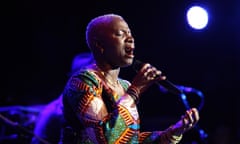 Gdansk, Poland 26th, April 2014 Grammy Award””?winning Beninoise singer Angelique Kidjo performs live during the Siesta Festival in the Polish Baltic Philharmonic in Gdansk. Credit: Michal Fludra/Alamy Live News<br>DYX7TF Gdansk, Poland 26th, April 2014 Grammy Award””?winning Beninoise singer Angelique Kidjo performs live during the Siesta Festival in the Polish Baltic Philharmonic in Gdansk. Credit: Michal Fludra/Alamy Live News