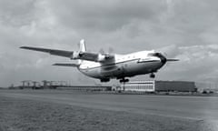 Bill Keightley’s photograph of a Short Belfast cargo aircraft, taken in 1964. 