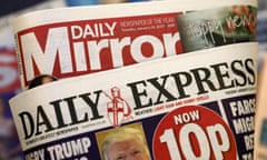 Daily Mirror and Daily Express titles