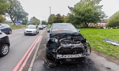 The remains of an incident in Birmingham.