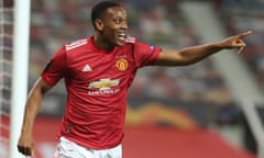 Anthony Martial scored a late winner as Manchester United eased to a 7-1 aggregate win.