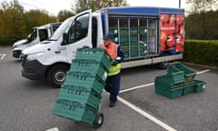 A Tesco delivery driver