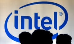 File photo of Indonesian youth walking past an Intel sign during Digital Imaging expo in Jakarta<br>Indonesian youth walk past an Intel sign during Digital Imaging expo in Jakarta in a March 5, 2014 file photo. Wall Street sank on Friday morning, with the Nasdaq hitting its lowest since Aug. 24 and the Dow plunging nearly 400 points, as oil prices dived below $30 per barrel. The biggest drop was in Intel, tumbling 8.8 percent to $29.87 as concerns about the chipmaker’s slowing data center revenue growth overshadowed a quarterly profit beat. REUTERS/Beawiharta/Files