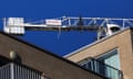 A Berkeley crane at work on a roof