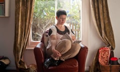 Author of The Wolf Border, writer Sarah Hall at home in Norwich.
Photo by Si Barber