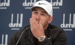 2018 Alfred Dunhill Links Championship - Preview Day - St Andrews<br>Brooks Koepka during a press conference at The Old Course, St Andrews, St Andrews. PRESS ASSOCIATION Photo. Picture date: Wednesday October 3, 2018. See PA Story GOLF Dunhill. Photo credit should read Kenny Smith/PA Wire. RESTRICTIONS: Use subject to restrictions. Editorial use only. No commercial use.