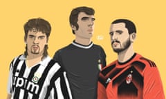 Roberto Baggio, Dino Zoff and Leonardo Bonucci.