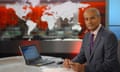 George Alagiah on the set of World News<br>Presenter and newsreader George Alagiah in the BBC World News studio, 01/07/2008 (Photo by Jeff Overs/BBC News &amp; Current Affairs via Getty Images)